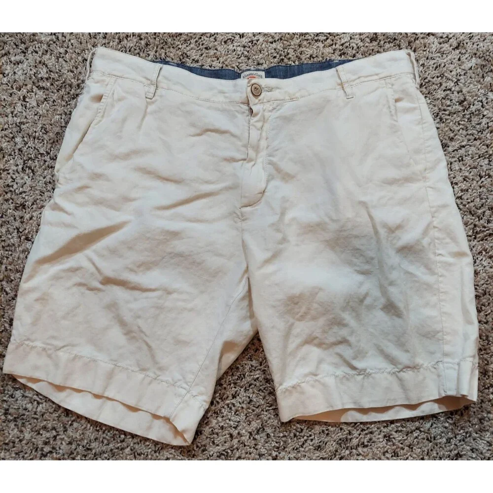 Faherty Men's Flat Front Chino Shorts Men's Size 34 Good Condition